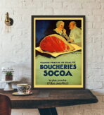 vintage metzgerei poster