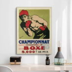 vintage franzosisches box poster