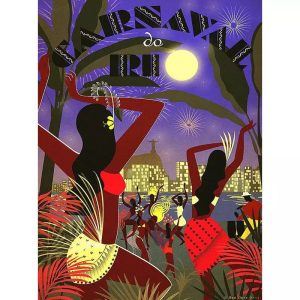 poster brasilien vintage samba