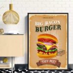 vintage burger poster 1