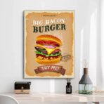 vintage burger poster 1