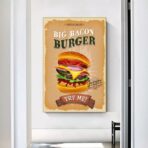 vintage burger poster 1