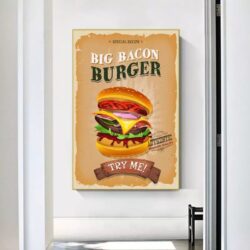 vintage burger poster 1