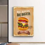vintage burger poster 1