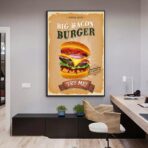 vintage burger poster 1