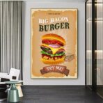 vintage burger poster 1