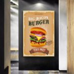 vintage burger poster 1