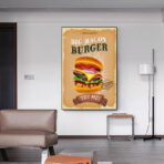 vintage burger poster 1