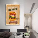 vintage burger poster 1