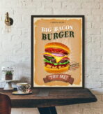 vintage burger poster 1