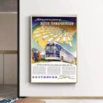 vintage bus poster 1