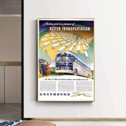 vintage bus poster 1