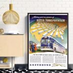 vintage bus poster 1