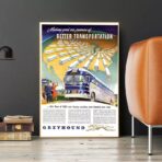 vintage bus poster 1