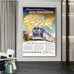 vintage bus poster 1