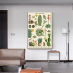 vintage kaktus poster