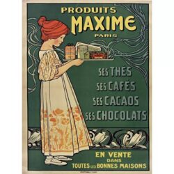 vintage kaffee schokoladen poster