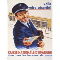 vintage sparfonds poster
