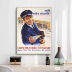 vintage sparfonds poster
