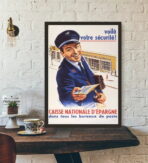 vintage sparfonds poster