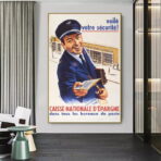 vintage sparfonds poster