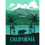 vintage kalifornien poster 1