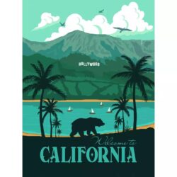 vintage kalifornien poster 1