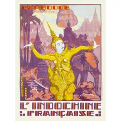 vintage kambodscha poster