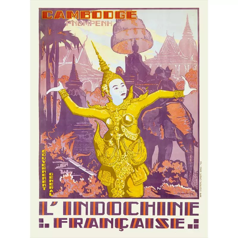 vintage kambodscha poster vintage kambodscha poster