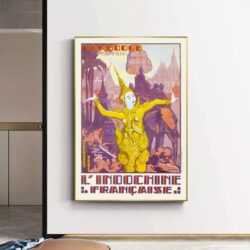 vintage kambodscha poster