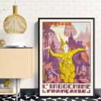 vintage kambodscha poster
