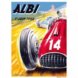 vintage autorennen poster