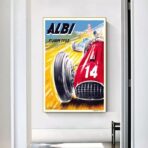vintage autorennen poster