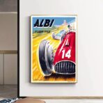 vintage autorennen poster