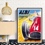 vintage autorennen poster