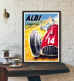 vintage autorennen poster