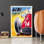 vintage autorennen poster