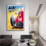 vintage autorennen poster