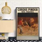 vintage lowen zirkus poster