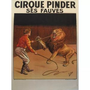 vintage lowen zirkus poster