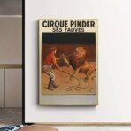 vintage lowen zirkus poster