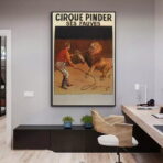vintage lowen zirkus poster