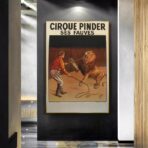 vintage lowen zirkus poster