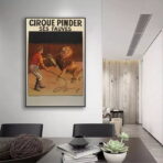 vintage lowen zirkus poster
