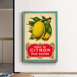 vintage zitronen poster
