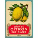 vintage zitronen poster