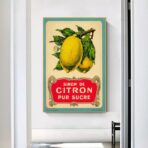 vintage zitronen poster