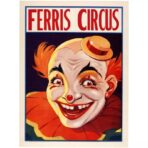 vintage clown poster 1