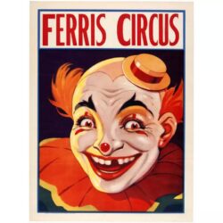 vintage clown poster 1