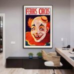vintage clown poster 1